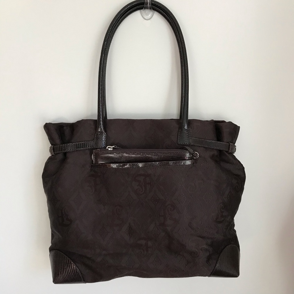 Gianfranco Ferre jacquard tote bag